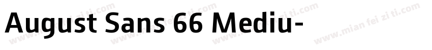 August Sans 66 Mediu字体转换